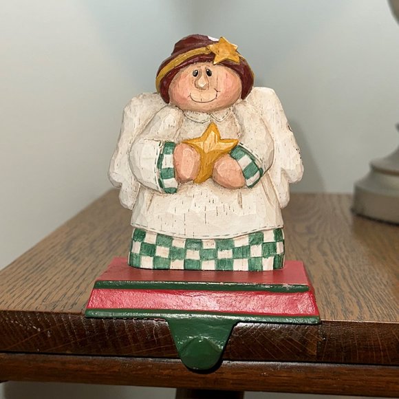 Vintage Christmas Stocking Holder Midwest of Cannon Falls ANGEL - Picture 4 of 13